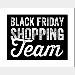 Black friday shopping team Posters and Art